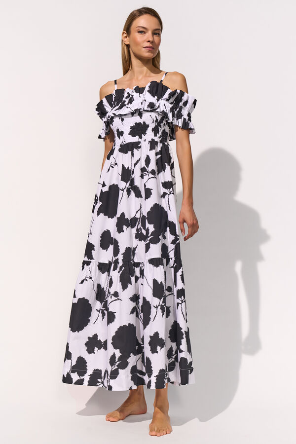 Maryan Mehlhorn Kleid Flora black white