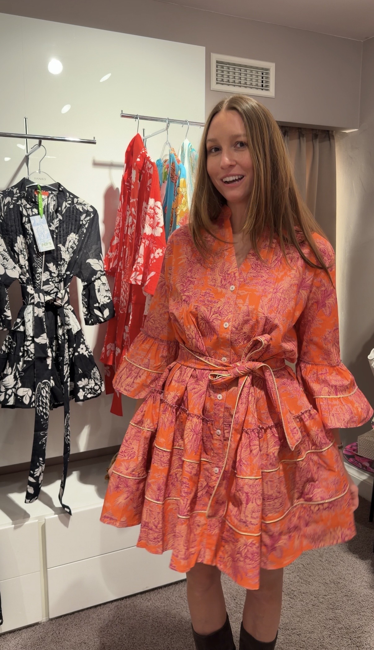 Peps Cannes Kleid Taj Mahal orangepink