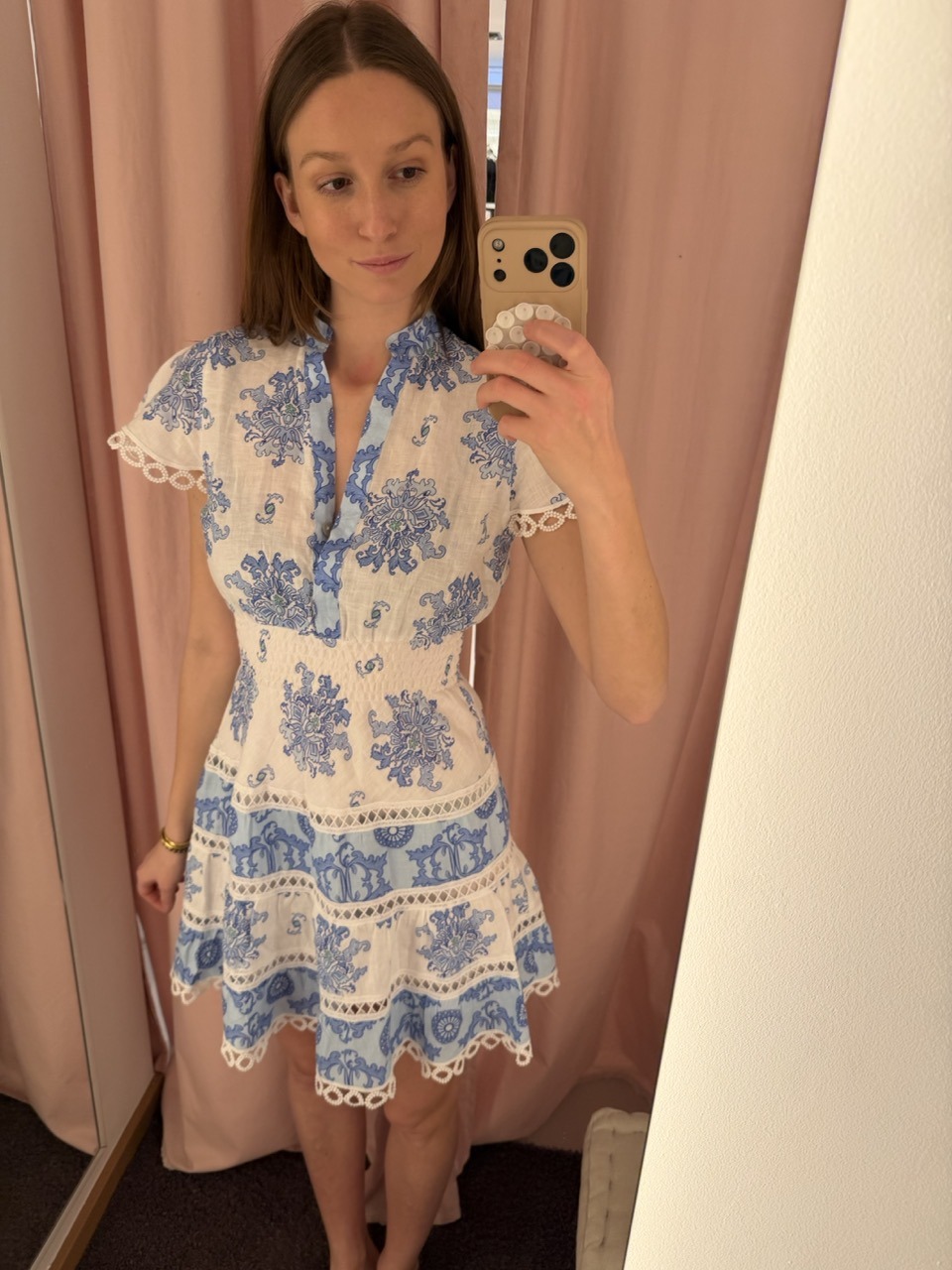 Alternative view of Temptation Positano Kleid Parana blue white