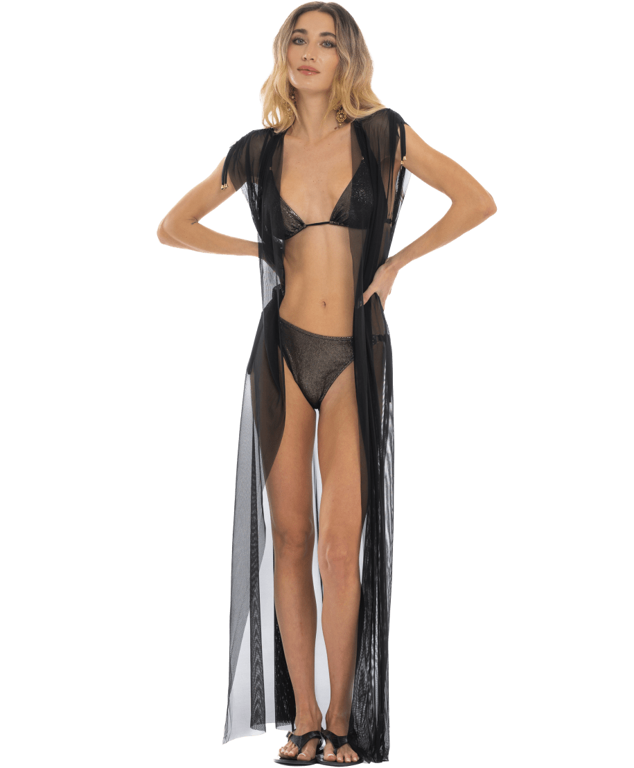 Alternative view of Pin up Stars Kimono Tulle schwarz