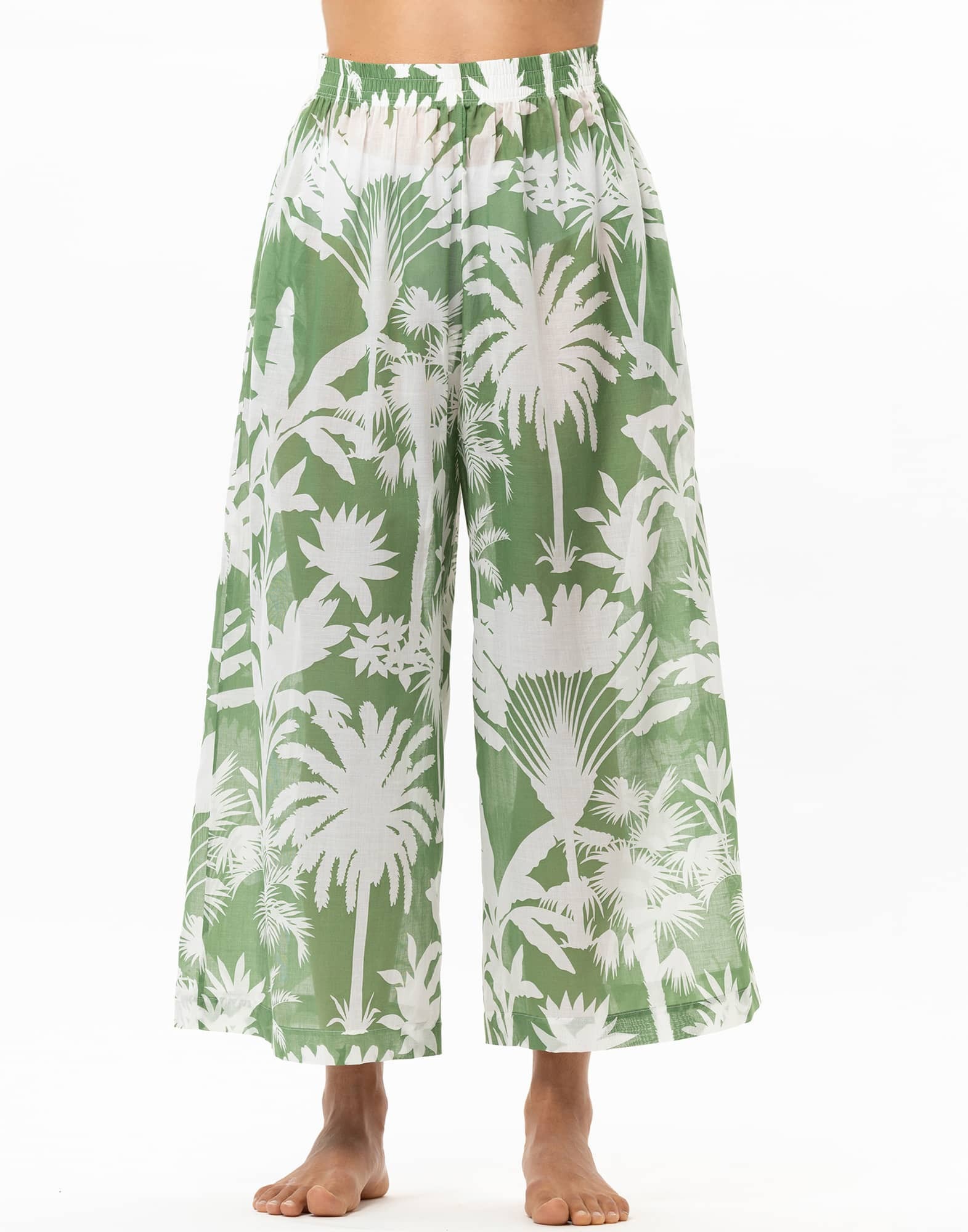 Alternative view of Le Chat Hose Bronzette 280 Cotton Voile feuillage