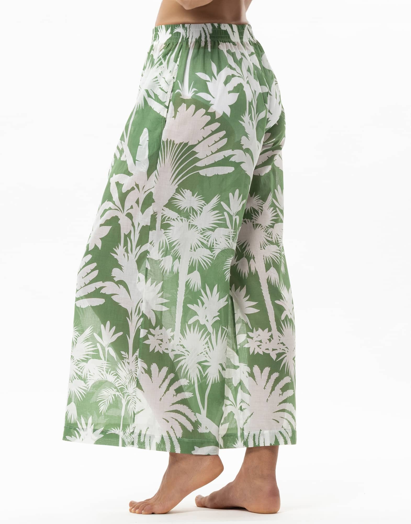 Le Chat Hose Bronzette 280 Cotton Voile feuillage – Bild 3