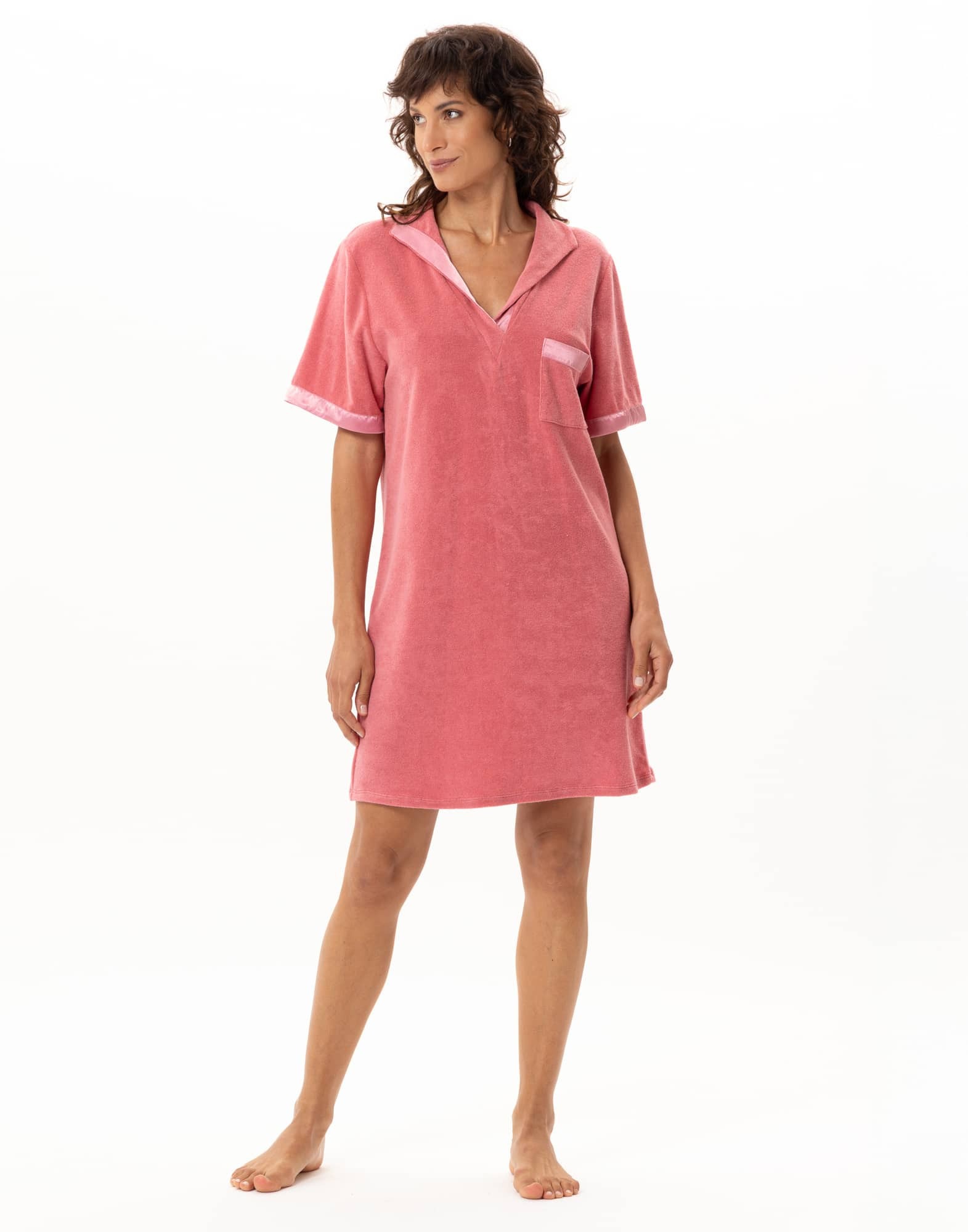 Le Chat Kleid Terry Cloth Gelato strawberry