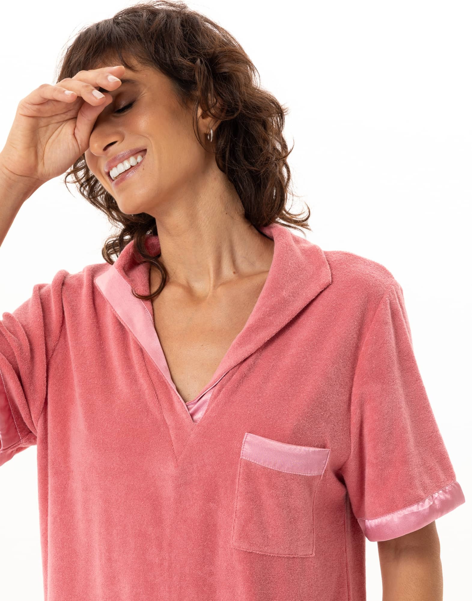 Le Chat Kleid Terry Cloth Gelato strawberry – Bild 3