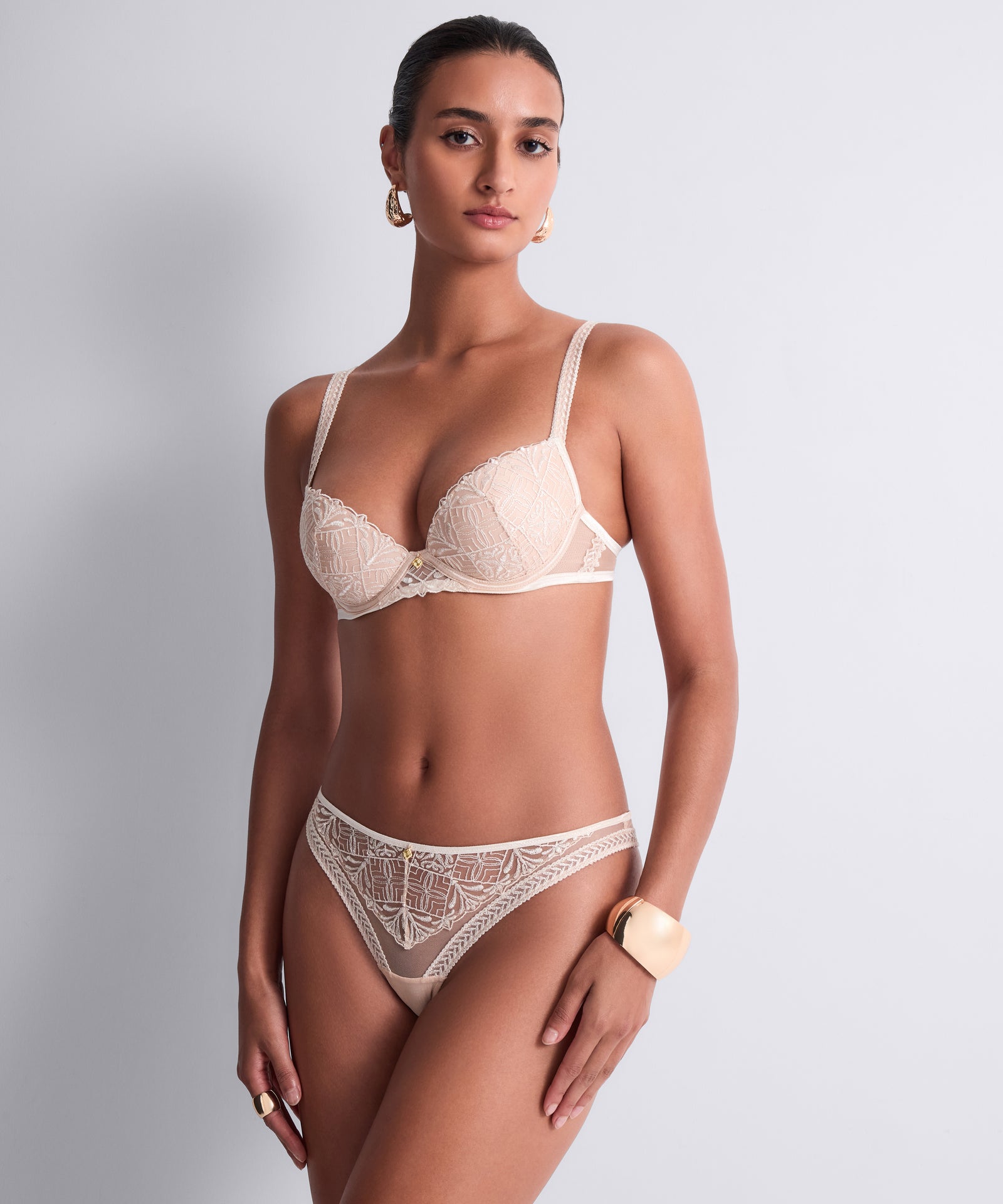Aubade String Tanga Iconic Calypso dune