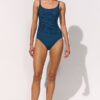 Maryan Mehlhorn twin strap Badeanzug Elements oceanmist