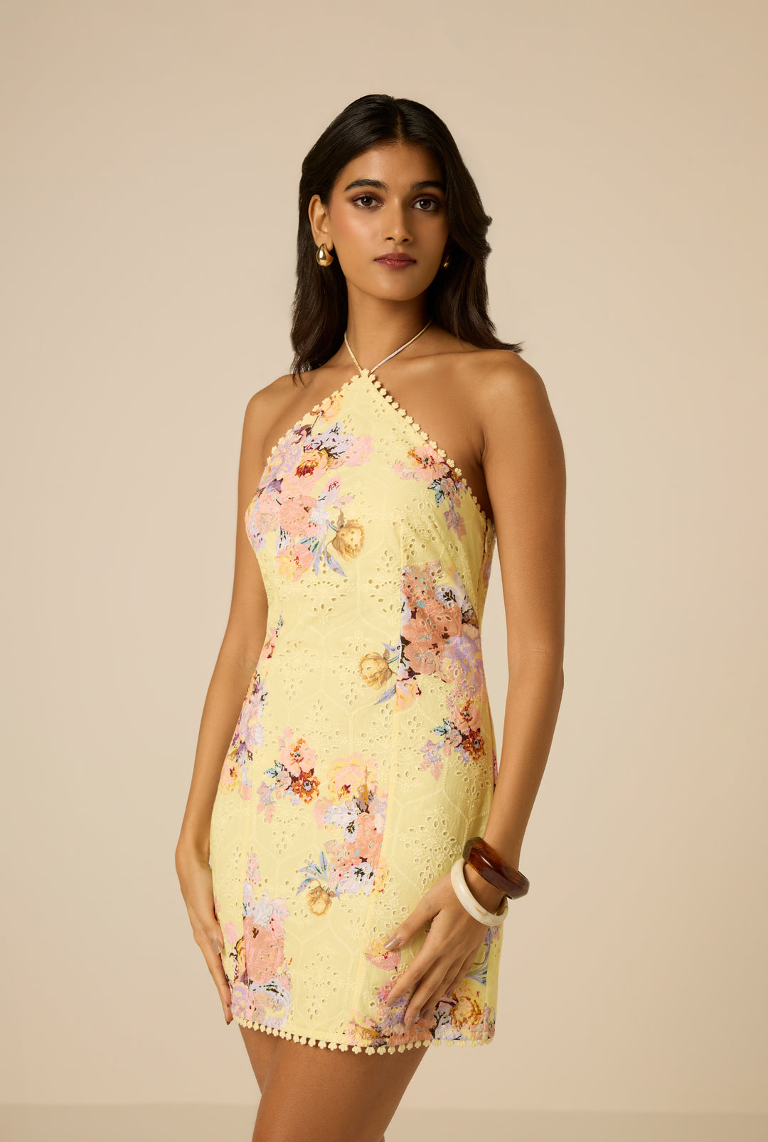 Hemant and Nandita Kleid kurz Kysha yellow multi