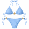 Raffaela de Angelo Bikini cielo flower gold