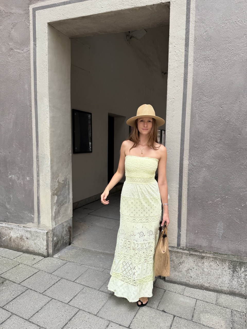 Temptation Positano Kleid Tahina giallo