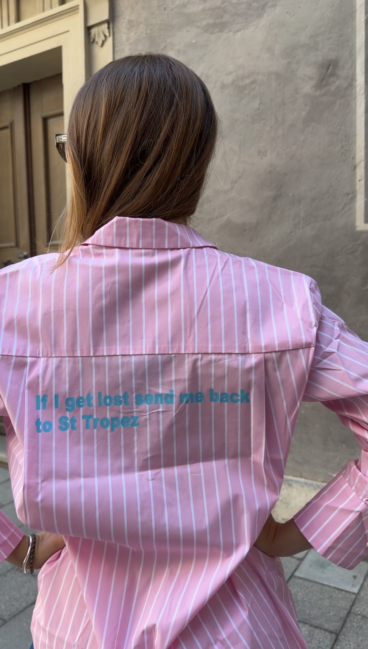 Guilty Long Shirt If I get lost send me back to St.Tropez pink