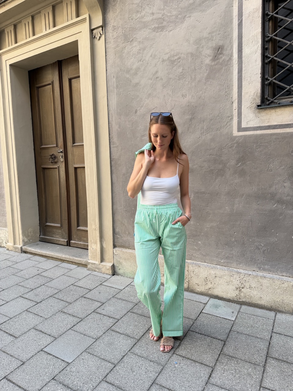 Guilty Hose green stripes