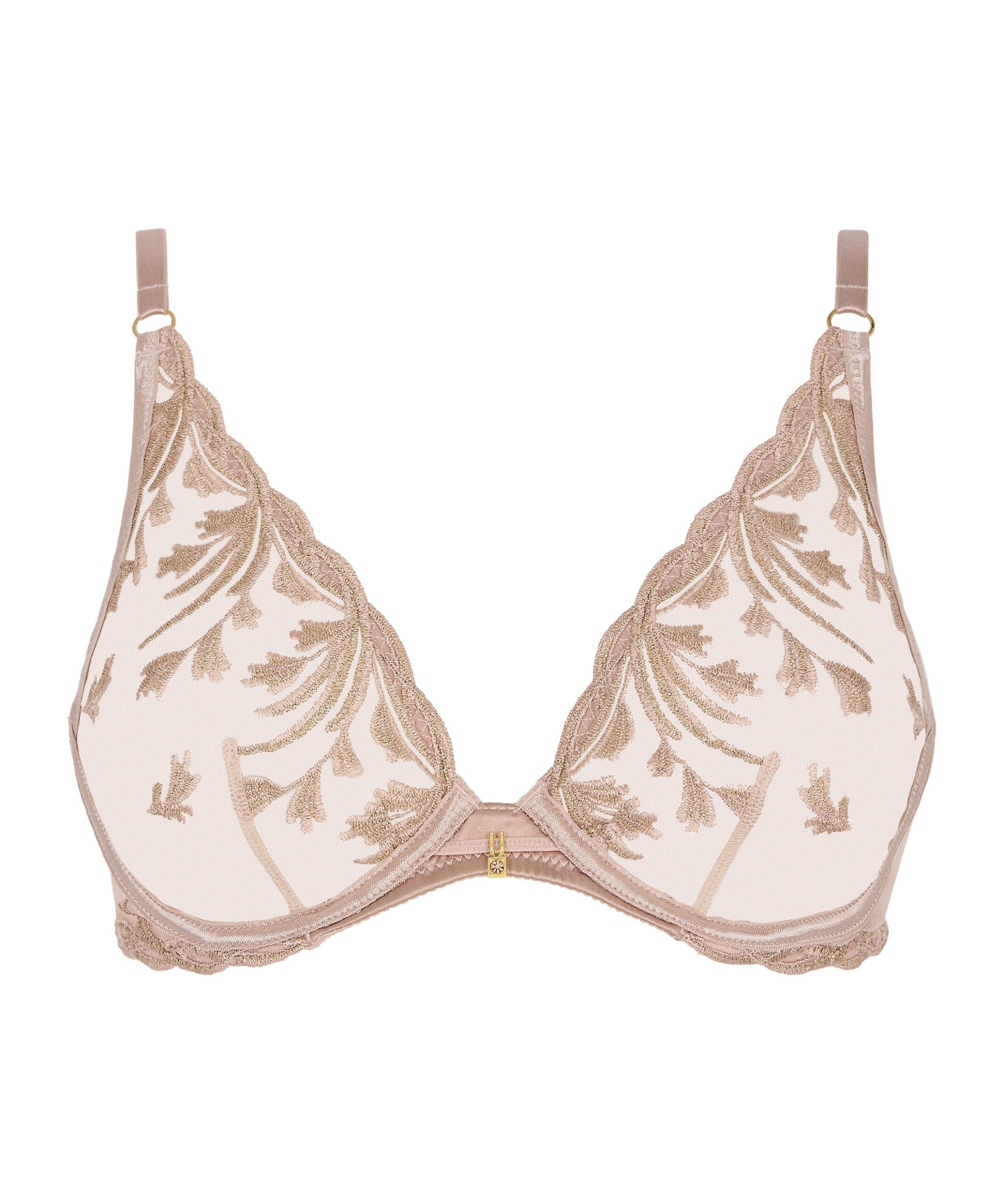 Aubade Triangel Bh mit Bügel Cosmic Romance sand rose – Bild 4