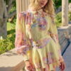 Hemant and Nandita Blouse Kysha flowers yellow