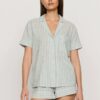 Eberjey Pyjama Shorty Nautico regatta stripe/white