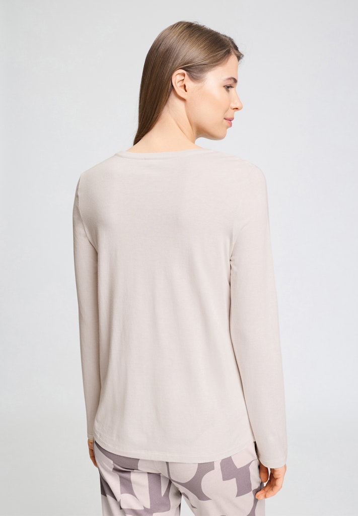 Alternative view of Hanro Shirt langarm Sleep and Lounge moonlight