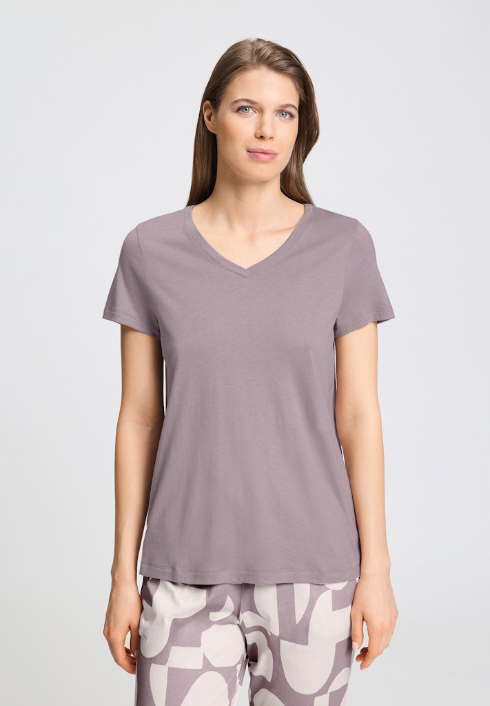 Hanro Tshirt Sleep and Lounge stormy rose
