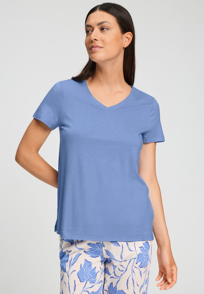 Hanro Tshirt Sleep and Lounge bluebird