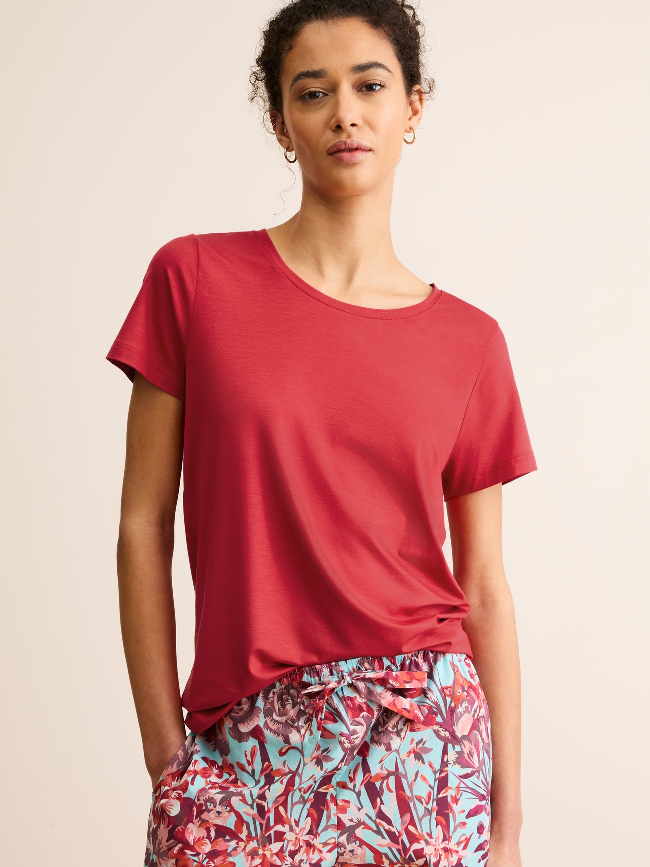 Derek Rose T-Shirt Lara red