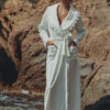 Marjolaine Bademantel lang Celeste naturel
