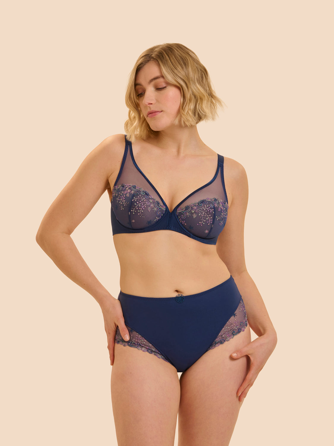 Simone Perele Bh mit Bügel Delice rainbow blue – Bild 3