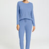 Hanro Hose sleep and lounge bluebird