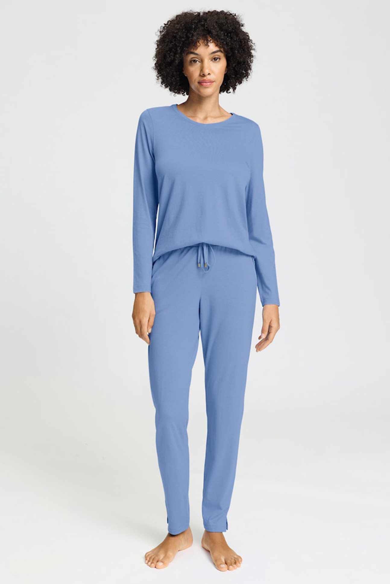 Hanro Hose sleep and lounge bluebird