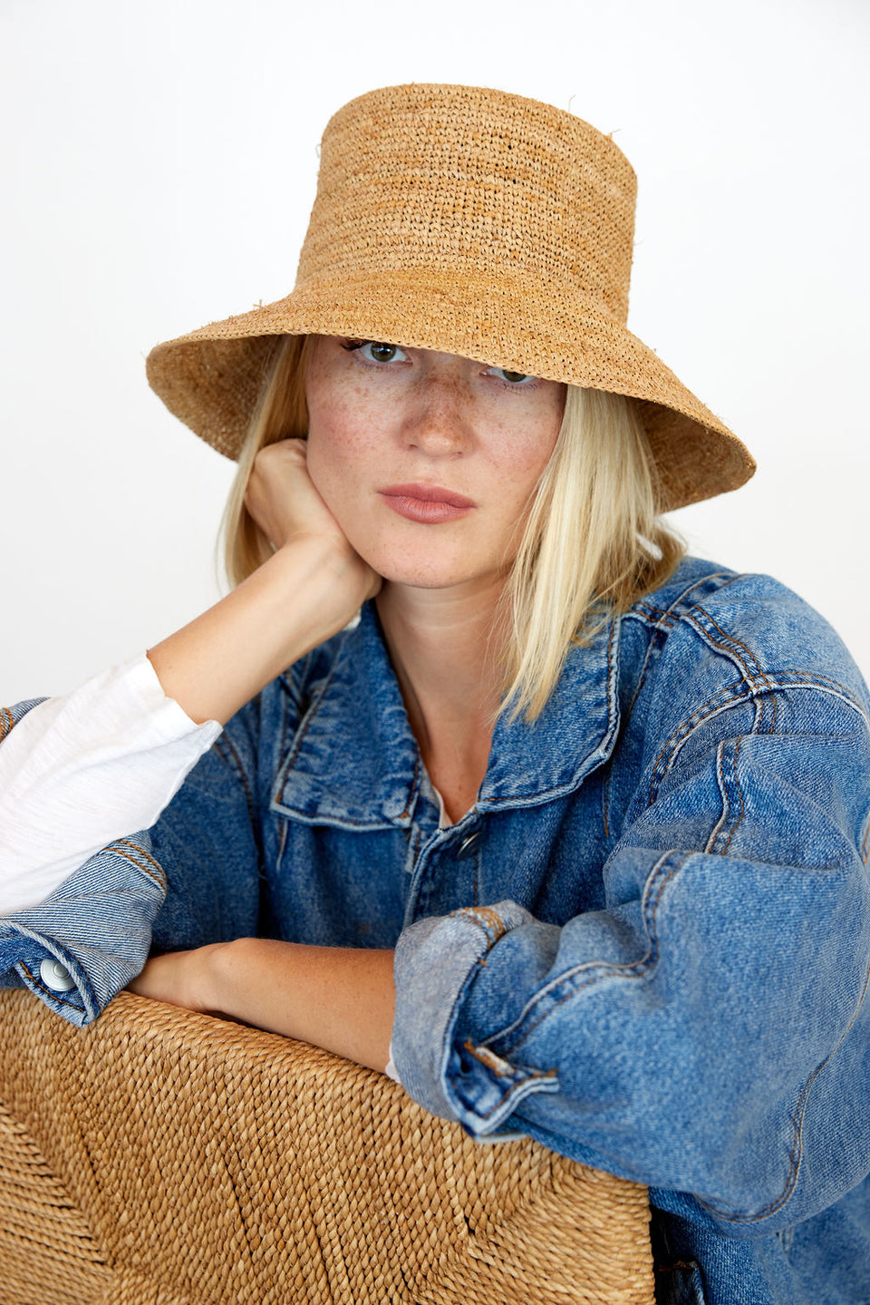 Hat Attack Chic Crocket Bucket Hat natural – Bild 2