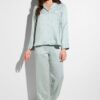 Zimmerli Sleepshirt Feminine Stripe sage stripes