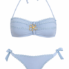 Raffaela de Angelo Bandeau Bikini cielo
