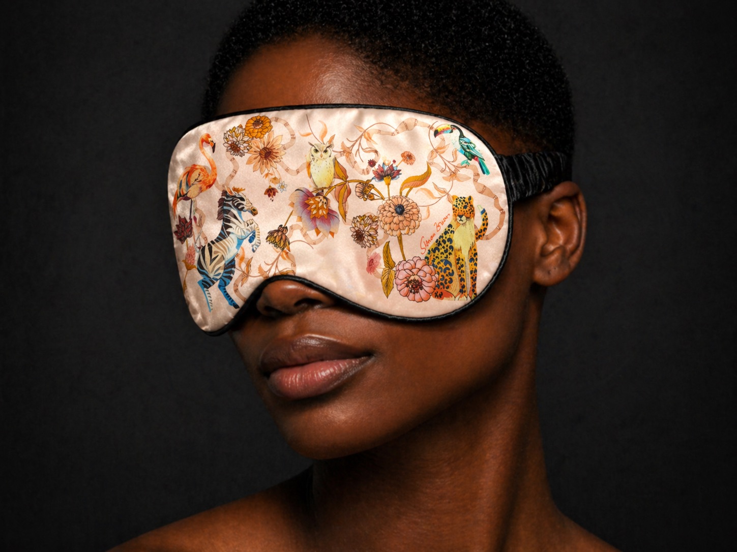 Simone Bruns Eyemask Canopy light rose