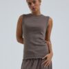Seamless Basic Merino Oberteil Elegante beige