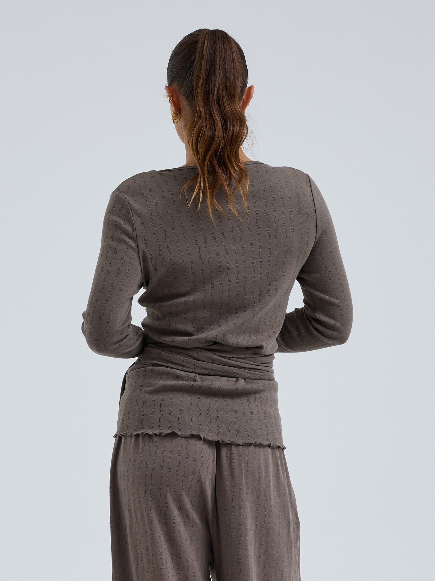 Seamless Basic Cardigan Jacquard Wrap fungi – Bild 2
