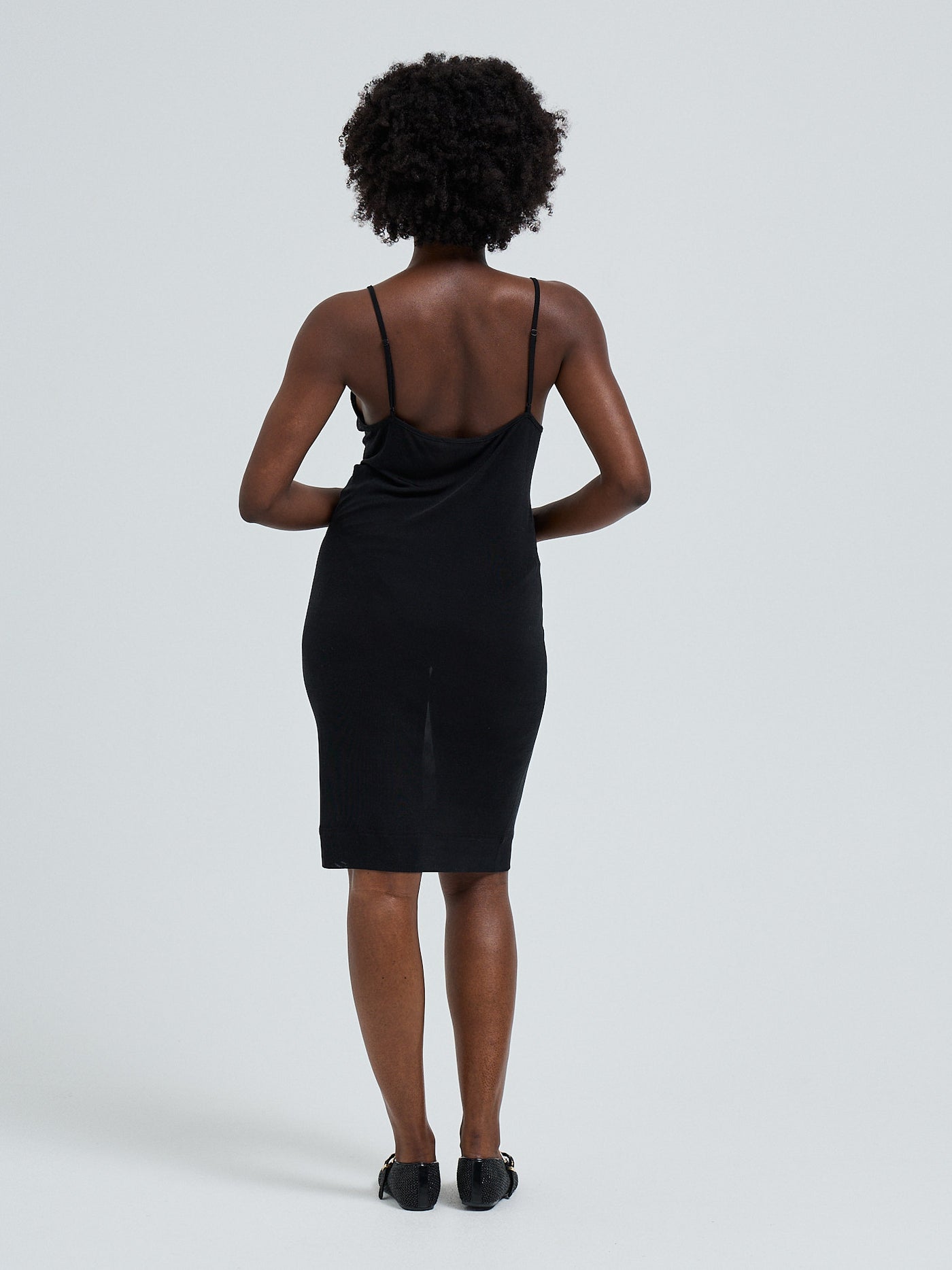 Alternative view of Seamless Basic Negligee Unterkleid black/black