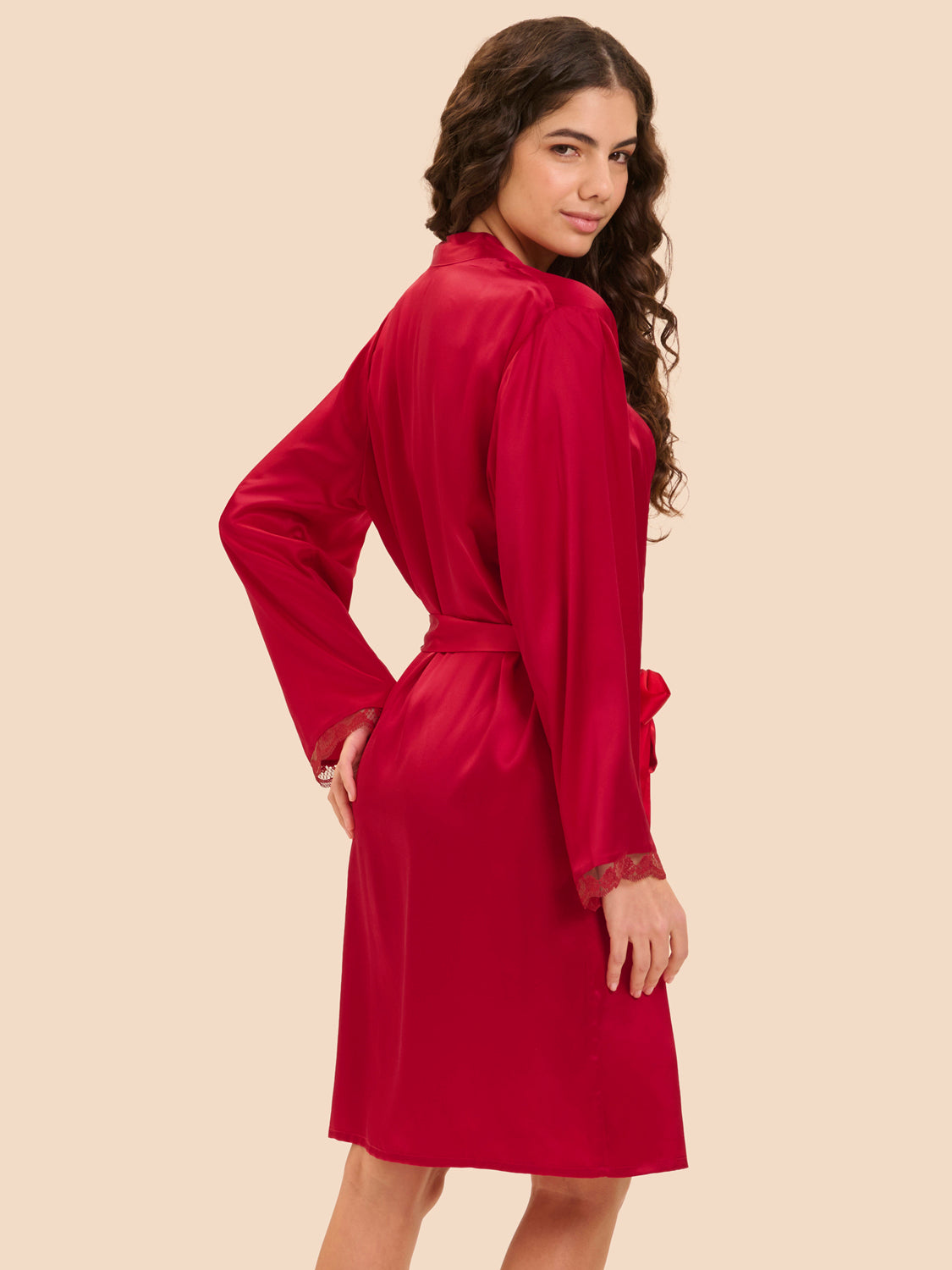 Alternative view of Simone Perele Morgenmantel Love me red