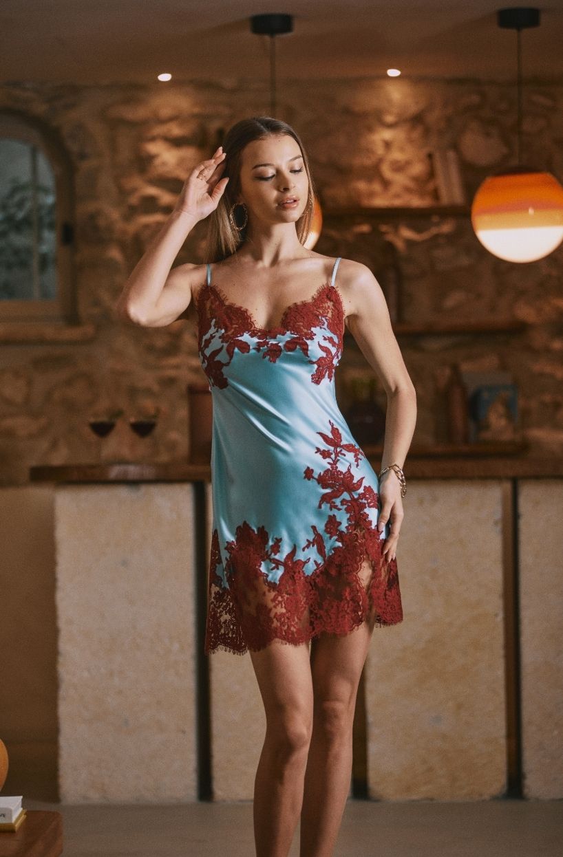 Marjolaine Negligee Diane glacier bourgogne – Bild 3
