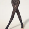 Wolford String Body Infinite Rose Net dark wood
