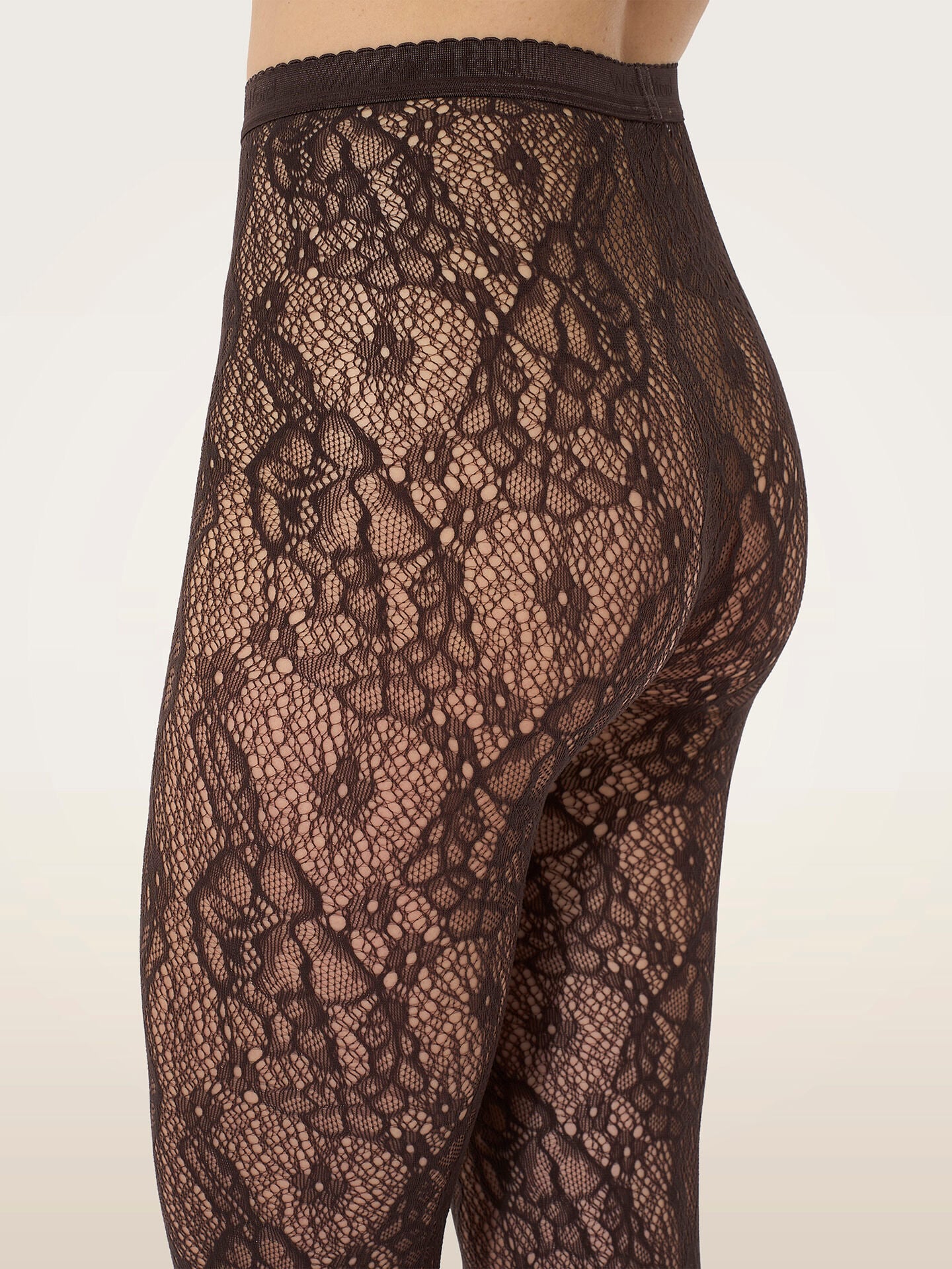 Wolford Tights Infinite Rose Net dark wood – Bild 3