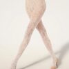 Wolford Tights Infinite Rose Net whipped cream