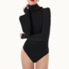 Wolford String Body Infinite Rose Net deep night