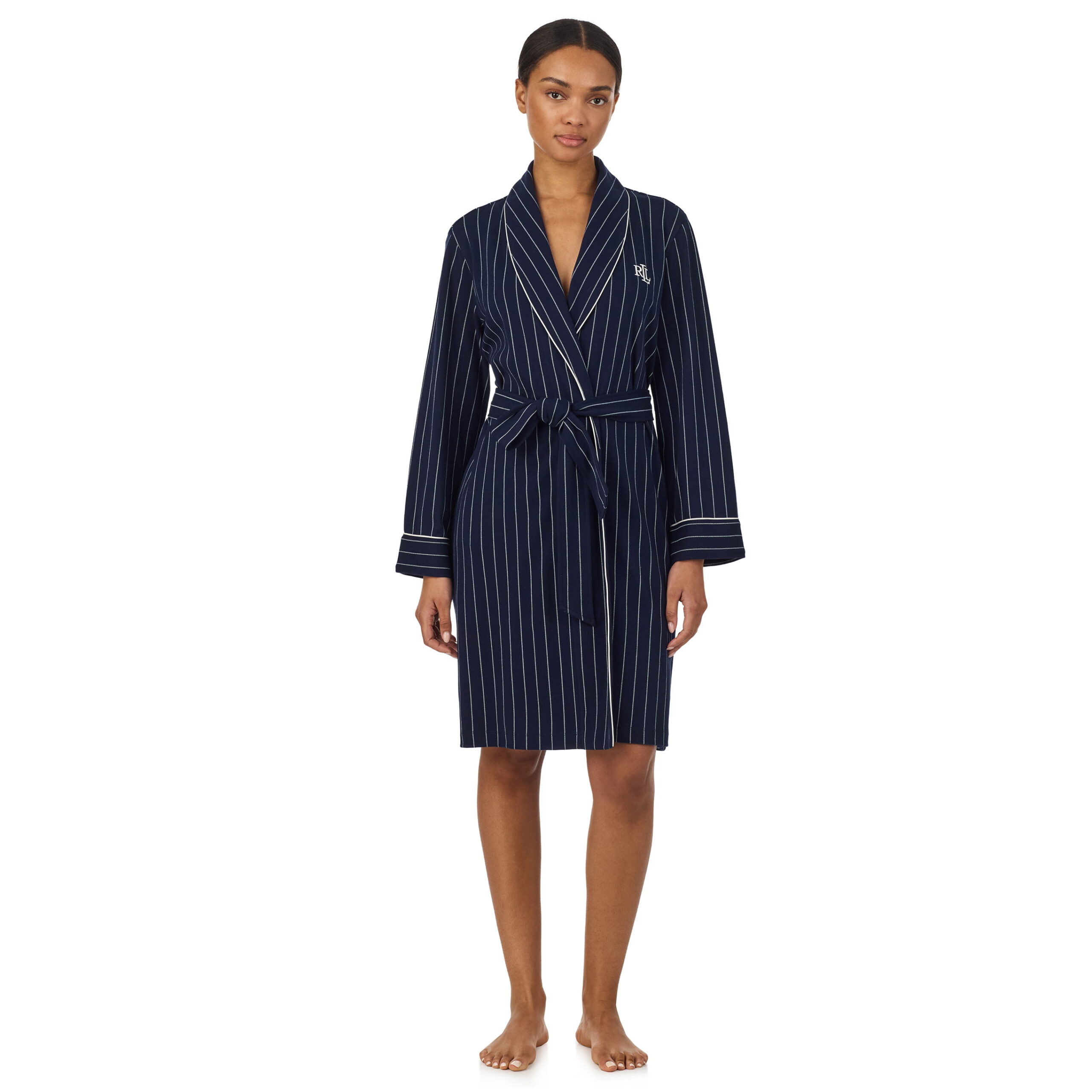Ralph Lauren Morgenmantel navy print