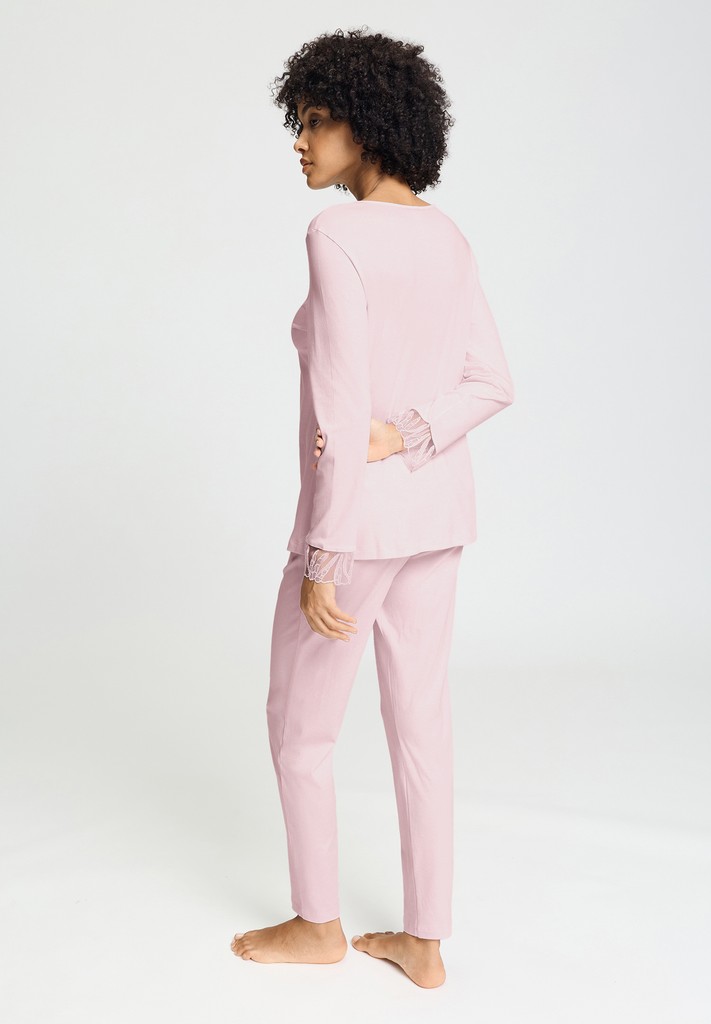 Alternative view of Hanro Pyjama Rosaria rose bath