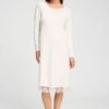 Hanro Nachthemd kurzarm Rosaria off white