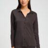 Hanro Hose lang Grand central dark mocha