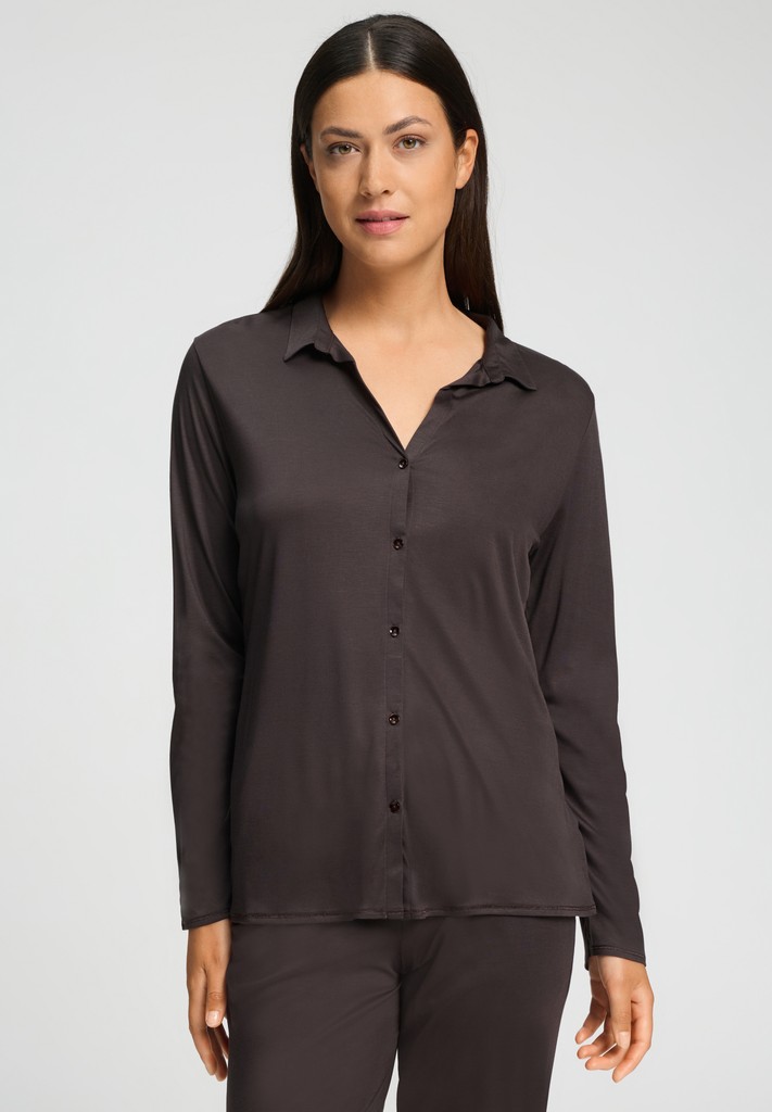 Hanro Shirt Grand Central dark mocha