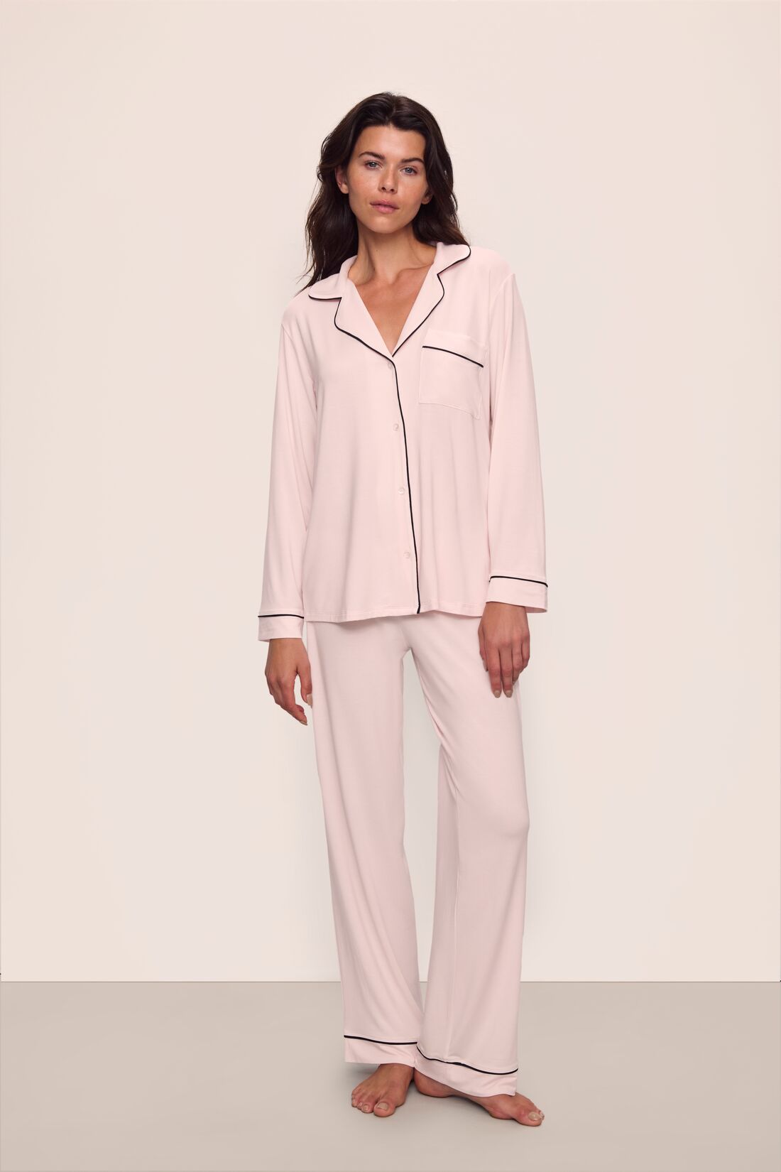 Eberjey Pyjama Gisele sorbet pink/black