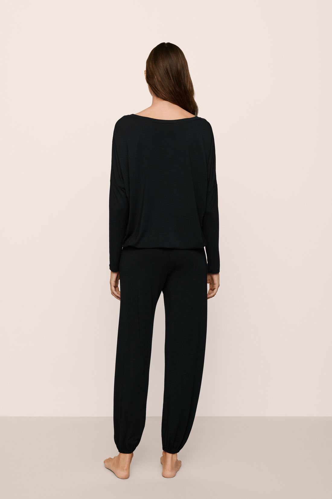 Alternative view of Eberjey Slouchy PJ Anzug Gisele black/ivory